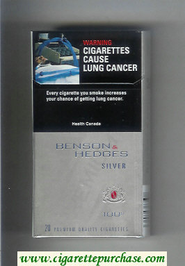 Benson & Hedges Silver Lights 100s cigarettes